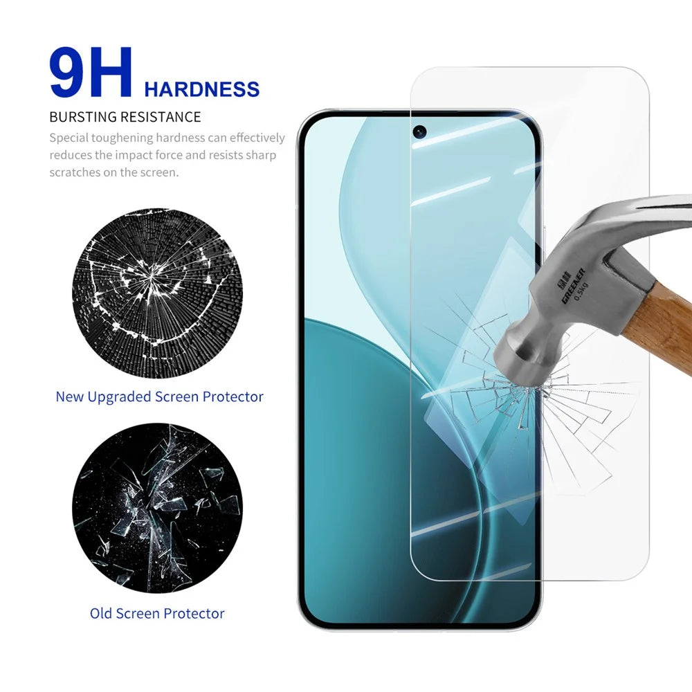 RURIHAI 10Pcs For Oppo Reno14 5G (Global) Screen Protector 0.26mm 2.5D High Aluminium Silicon Glass Film - 3