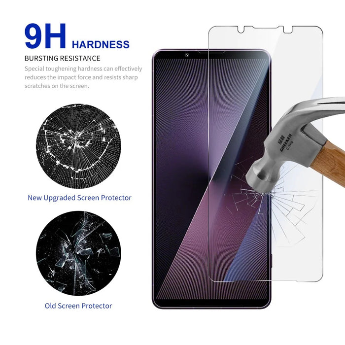 RURIHAI 10Pcs For Sony Xperia 1 VII Screen Protector 0.26mm 2.5D High Aluminium Silicon Glass Film - 3