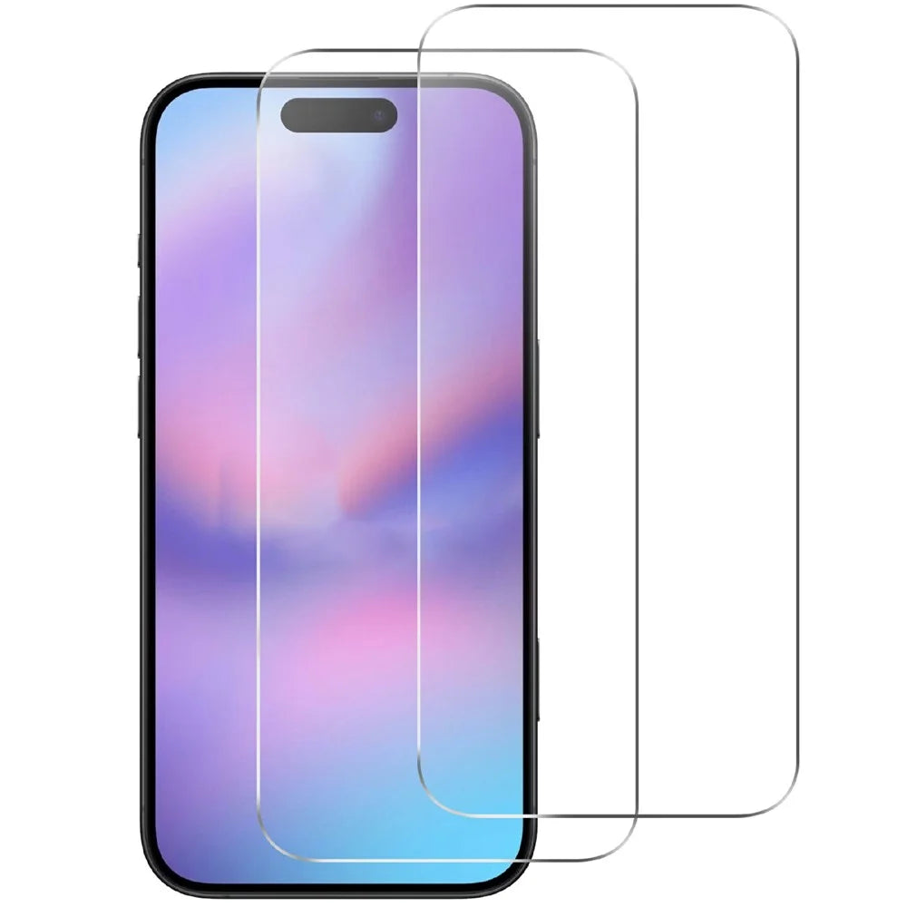 2Pcs For iPhone 17 Pro HD Clear Screen Protector Anti-Explosion 2.5D Arc Edge Tempered Glass Screen Film - 1