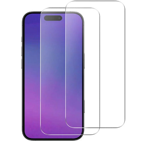 2Pcs For iPhone 17 HD Clear Screen Protector Anti-Explosion 2.5D Arc Edge Tempered Glass Screen Film - 1