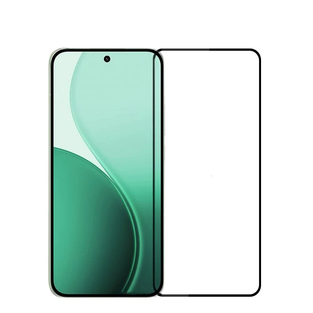 MOFI For Oppo Reno14 5G Screen Protector  9H Full Glue Full Coverage High Aluminum-Silicon Glass Film - Black - 1