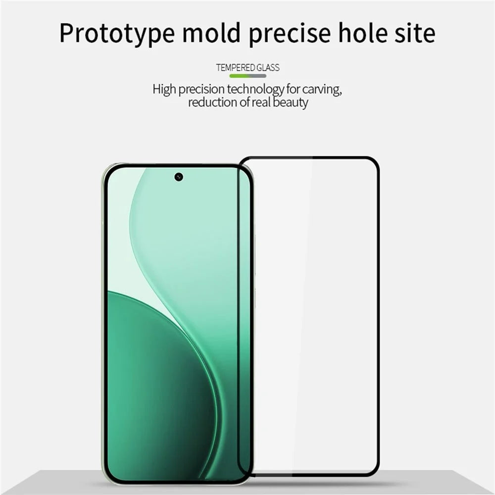 PINWUYO For Oppo Reno14 5G Tempered Glass Film  JK Series-2 9H Full Screen Protector - Black - 3