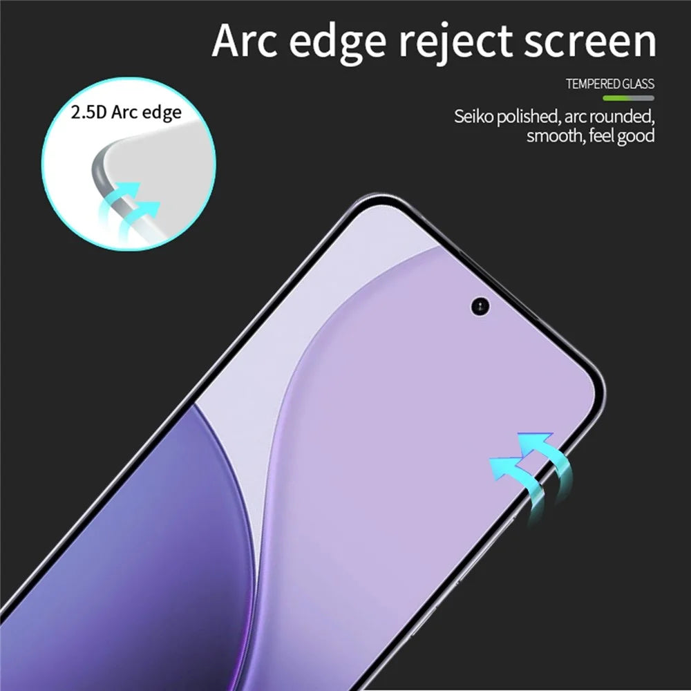 PINWUYO For Oppo Reno14 Pro 5G Tempered Glass Film  JK Series-2 9H Full Screen Protector - Black - 2