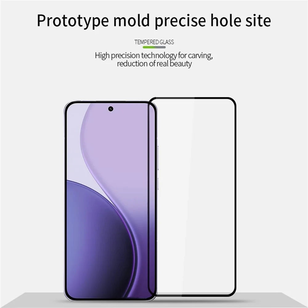 PINWUYO For Oppo Reno14 Pro 5G Tempered Glass Film  JK Series-2 9H Full Screen Protector - Black - 3