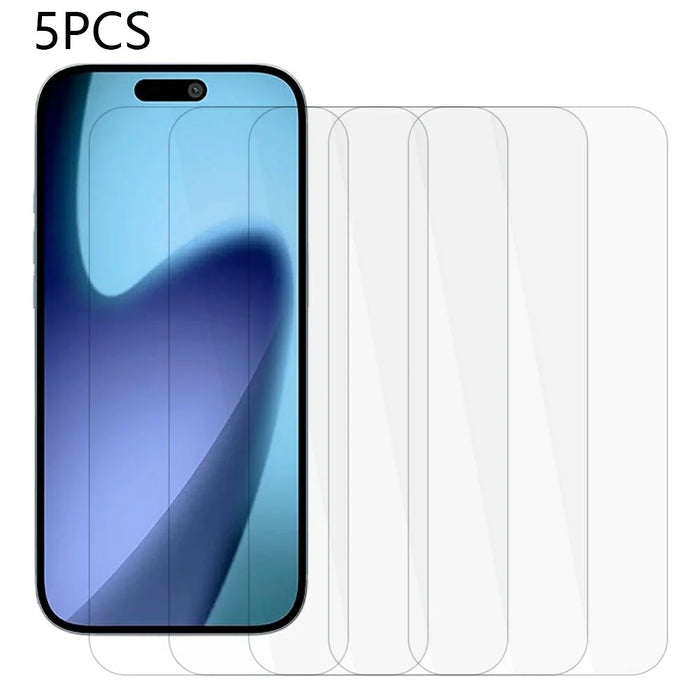 5Pcs For iPhone Air Front Screen Protector 0.3mm 2.5D Tempered Glass Clear Film - 1