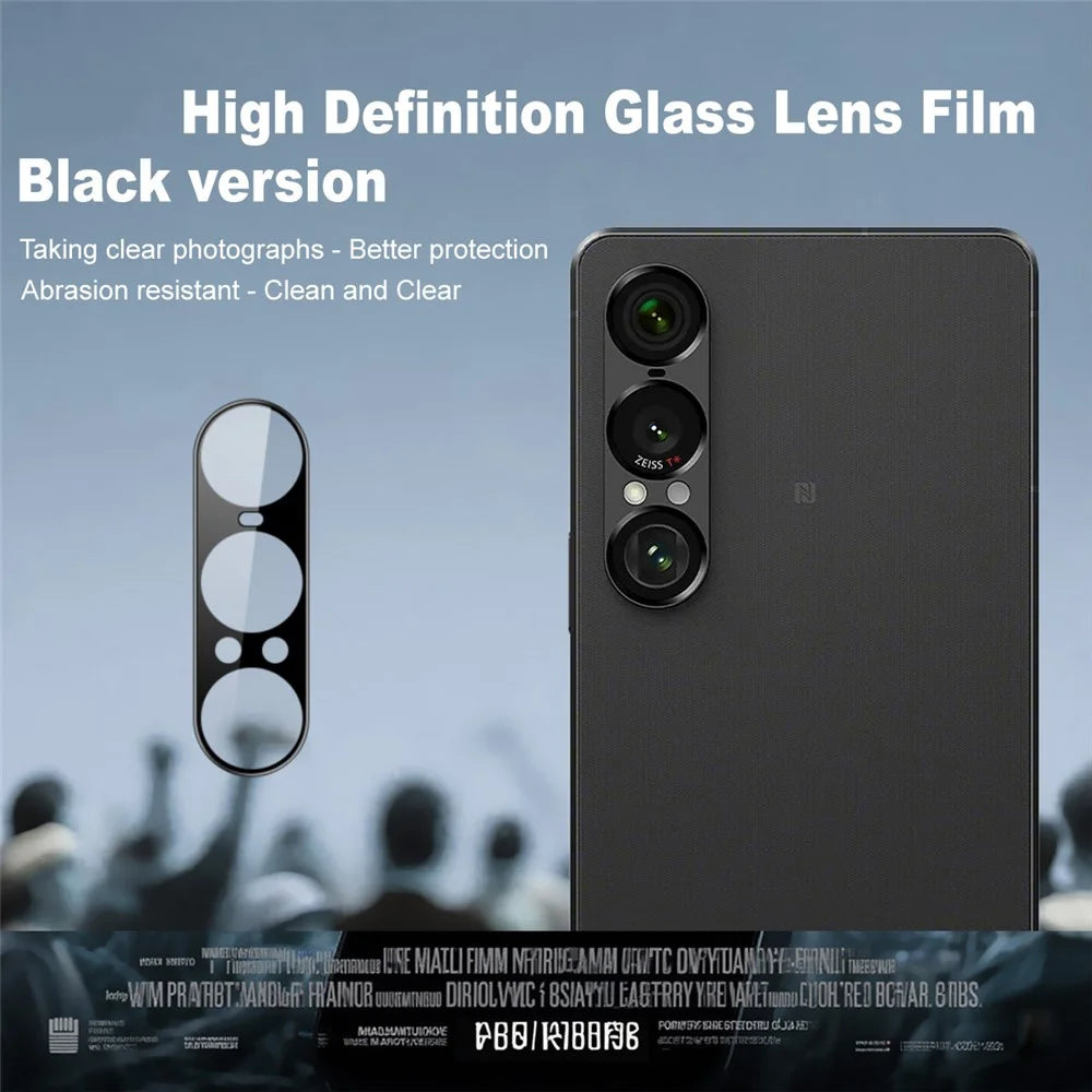 IMAK For Sony Xperia 1 VII Camera Lens Protector Tempered Glass HD Clear Lens Film (Black Version) - 2