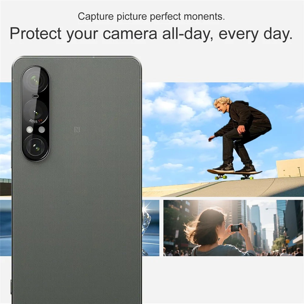 IMAK For Sony Xperia 1 VII Camera Lens Protector Tempered Glass HD Clear Lens Film (Black Version) - 5