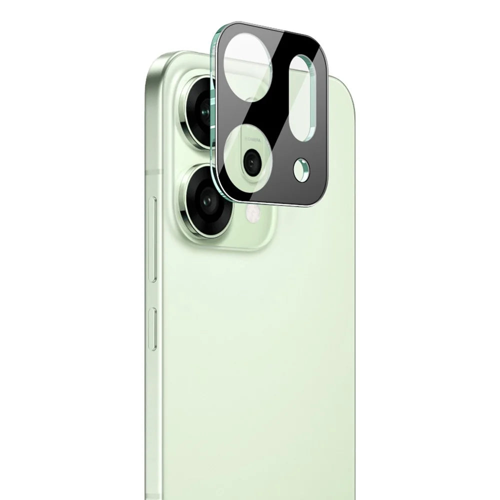 IMAK For Oppo Reno14 5G (Global) / (China) Tempered Glass Lens Film + Acrylic Cap (Black Version) - 1