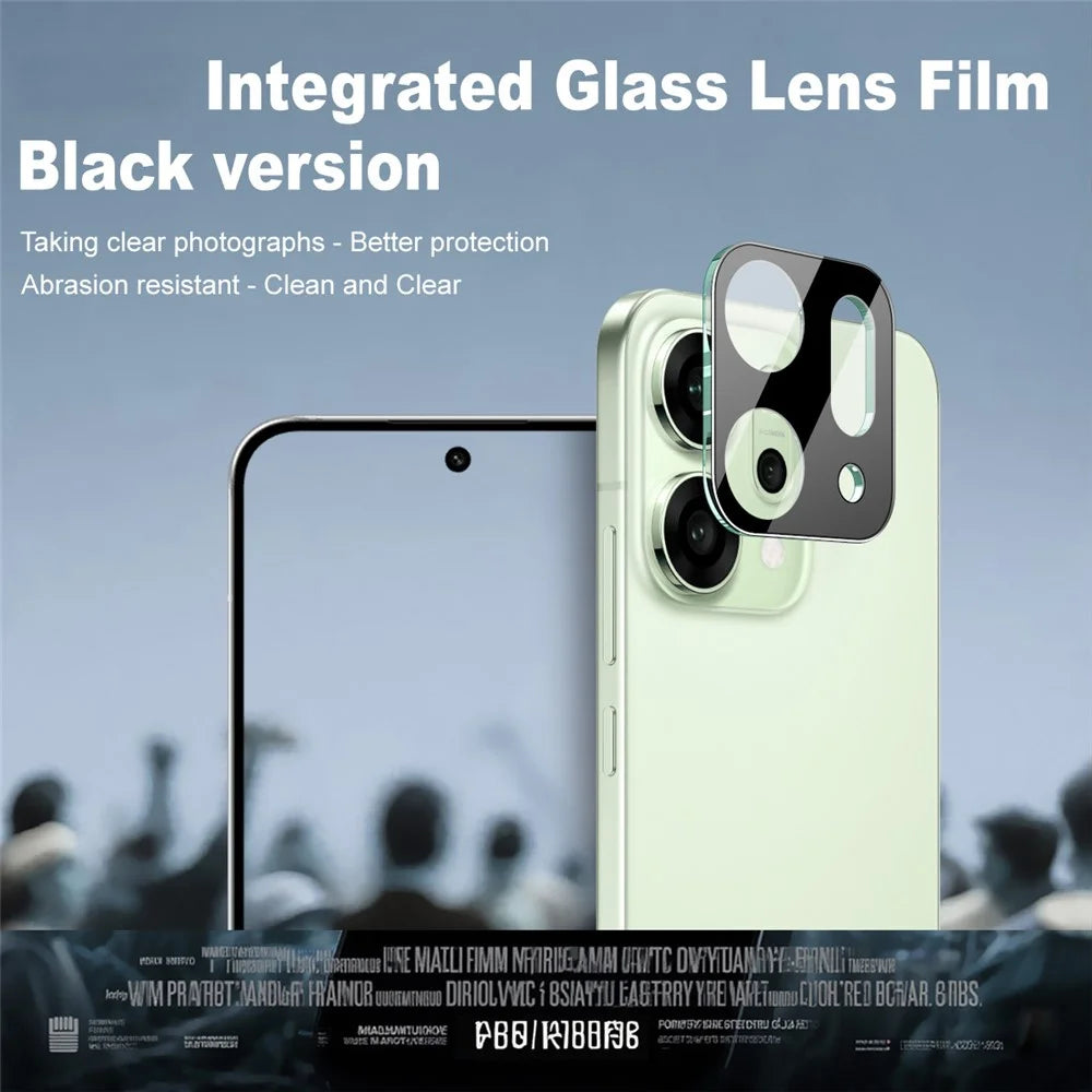 IMAK For Oppo Reno14 5G (Global) / (China) Tempered Glass Lens Film + Acrylic Cap (Black Version) - 3