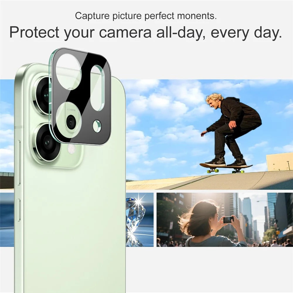 IMAK For Oppo Reno14 5G (Global) / (China) Tempered Glass Lens Film + Acrylic Cap (Black Version) - 5