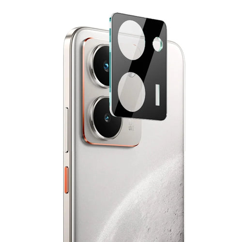 IMAK For Realme P3 Ultra 5G Tempered Glass Lens Film + Acrylic Cap (Black Version) - 1