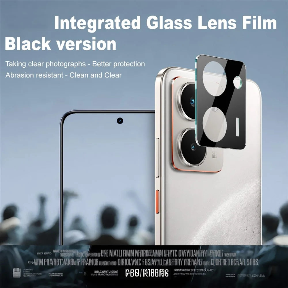 IMAK For Realme P3 Ultra 5G Tempered Glass Lens Film + Acrylic Cap (Black Version) - 3