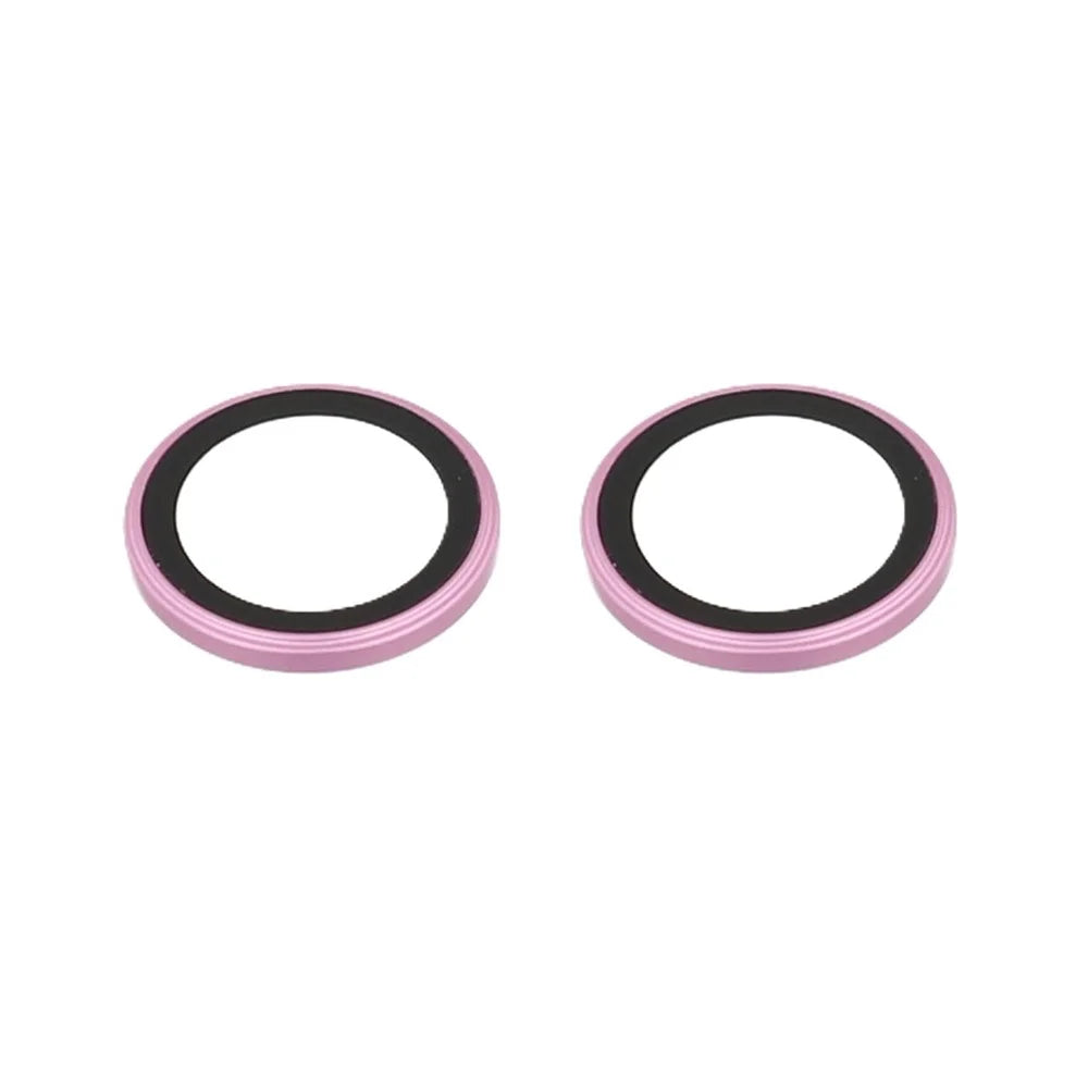 For iPhone 16 / 16 Plus AR + AF Lens Protector Anti-Glare Positioning Clear Lens Film - Rose Pink - 3