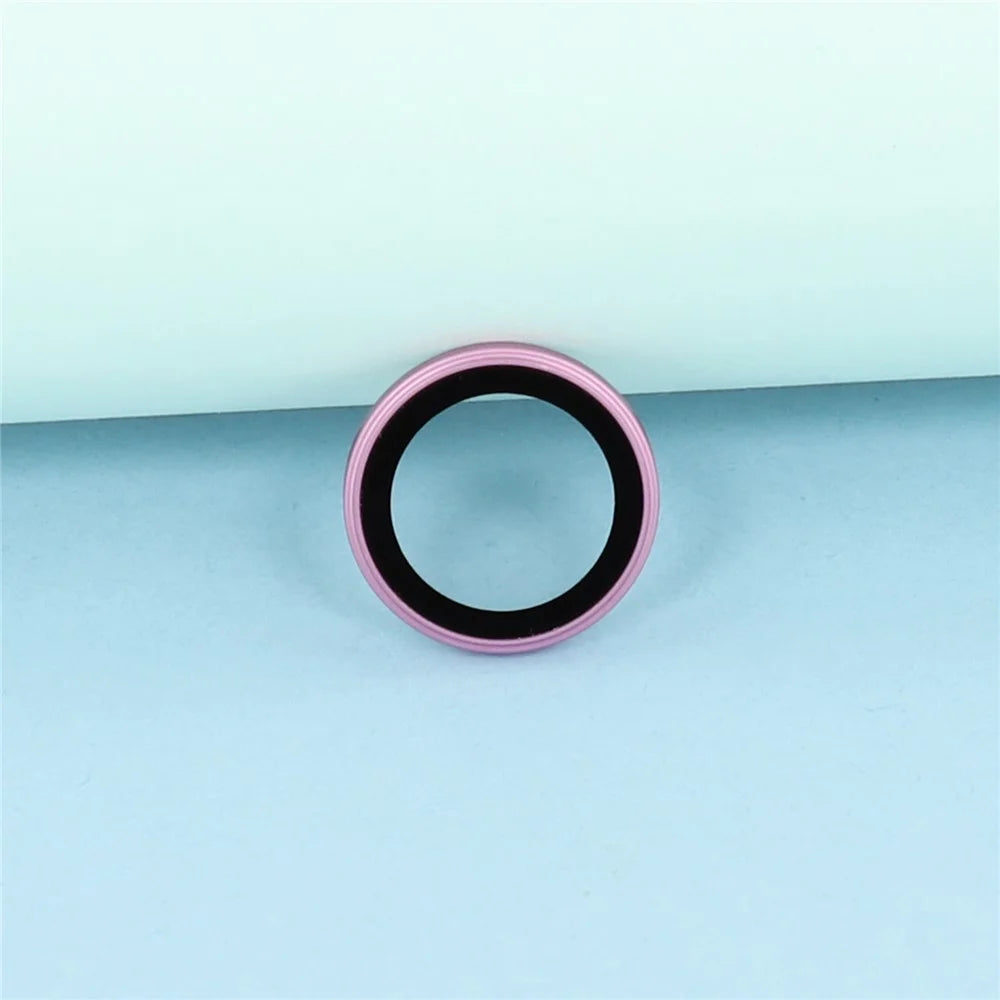 For iPhone 16 / 16 Plus AR + AF Lens Protector Anti-Glare Positioning Clear Lens Film - Rose Pink - 4