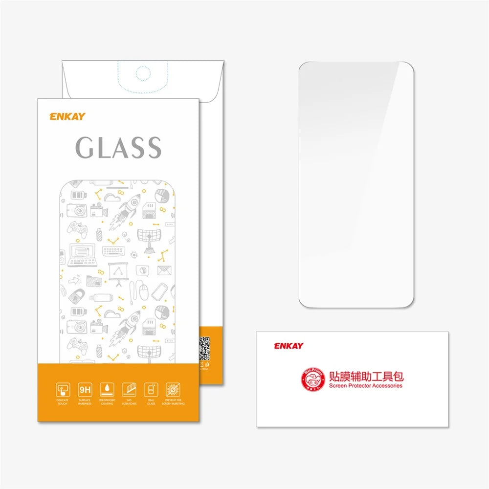 ENKAY HAT PRINCE For Motorola Moto G56 5G Screen Protector   9H Hardness High Aluminum-Silicon Glass Film - Transparent - 6