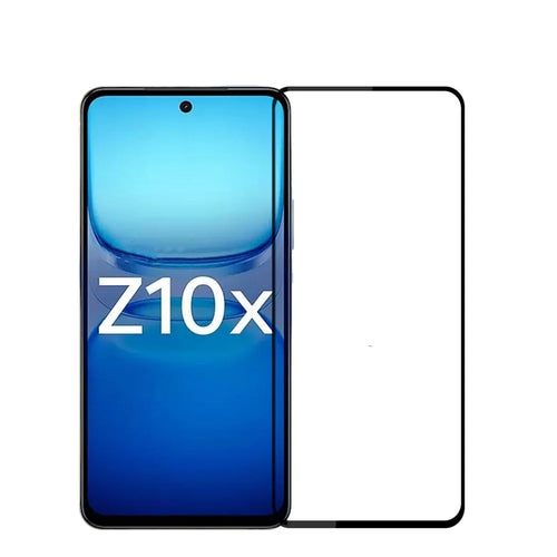 MOFI For vivo iQOO Z10x 5G Screen Protector  9H Full Glue Full Coverage High Aluminum-Silicon Glass Film - Black - 1