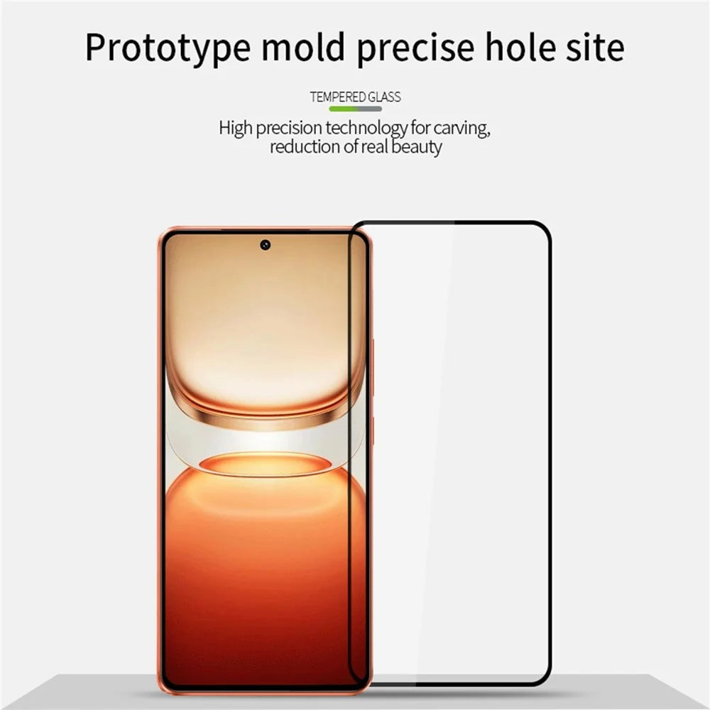 MOFI For vivo iQOO Z10 Turbo Pro 5G / vivo iQOO Z10 Turbo 5G Screen Protector  9H Full Glue Full Coverage High Aluminum-Silicon Glass Film - Black - 3