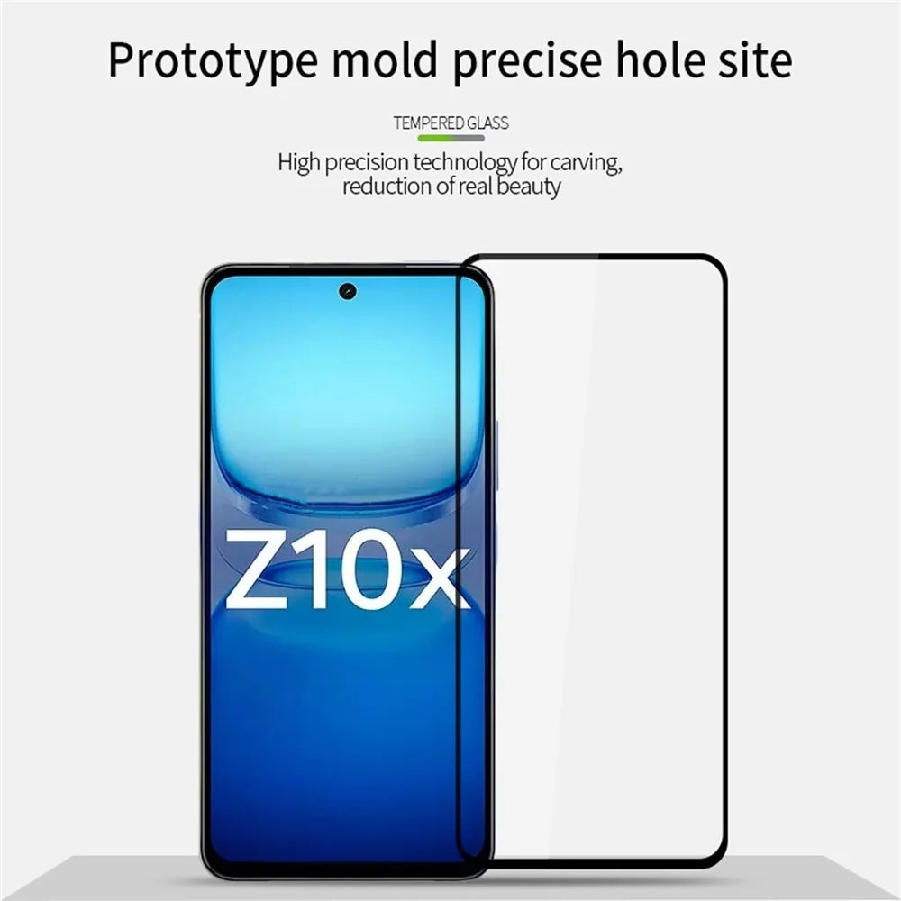 PINWUYO For vivo iQOO Z10x 5G Tempered Glass Film  JK Series-2 9H Full Screen Protector - Black - 3