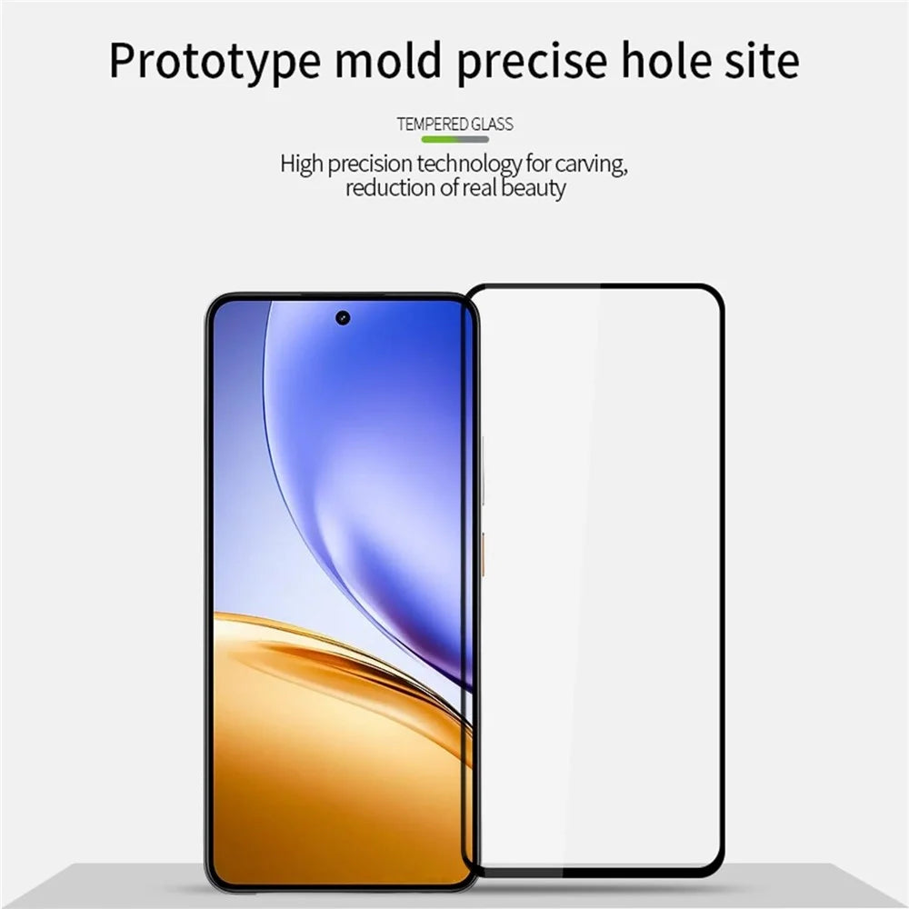 PINWUYO For Realme 14T 5G Tempered Glass Film  JK Series-2 9H Full Screen Protector - Black - 3