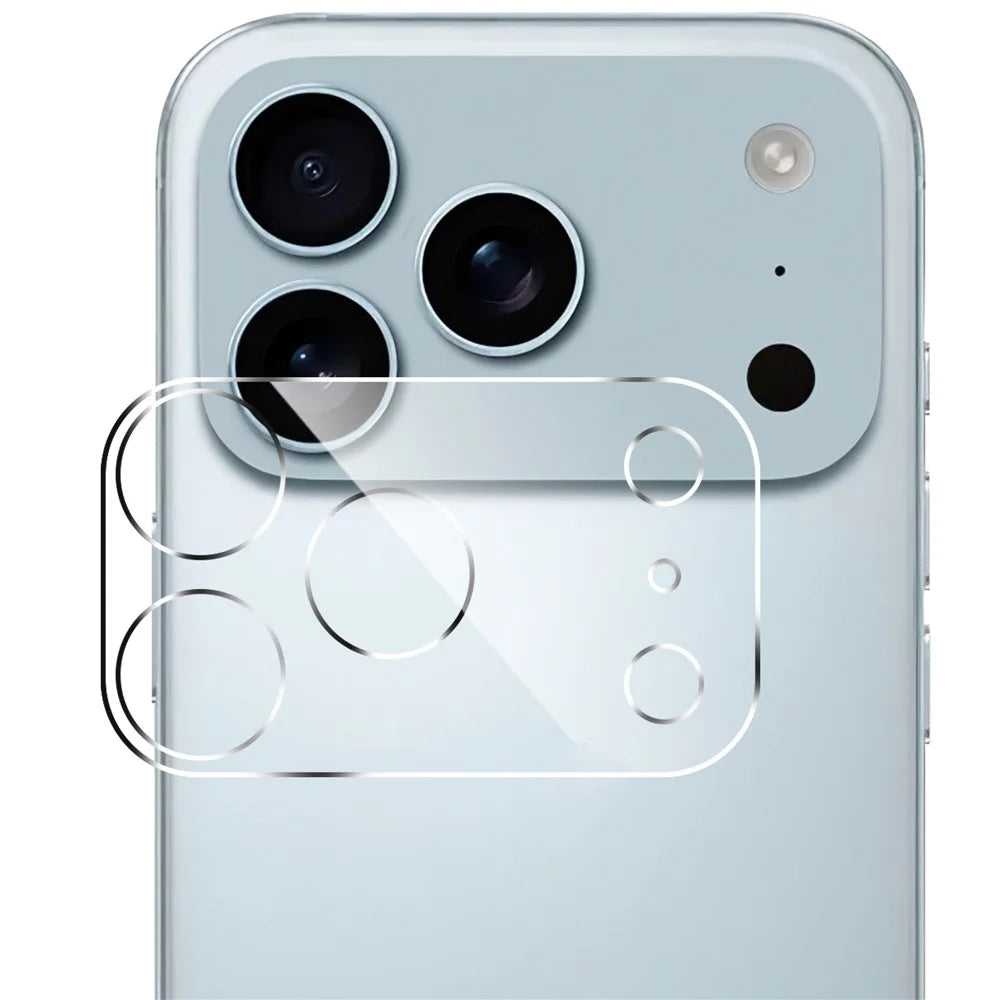 For iPhone 17 Pro Max Camera Lens Protector Arc Edge Clear Tempered Glass Film - 1
