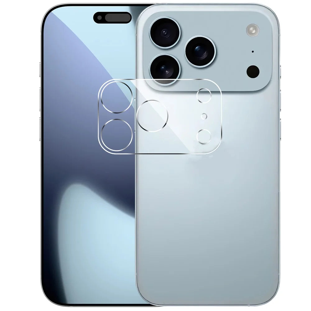 For iPhone 17 Pro Max Camera Lens Protector Arc Edge Clear Tempered Glass Film - 2