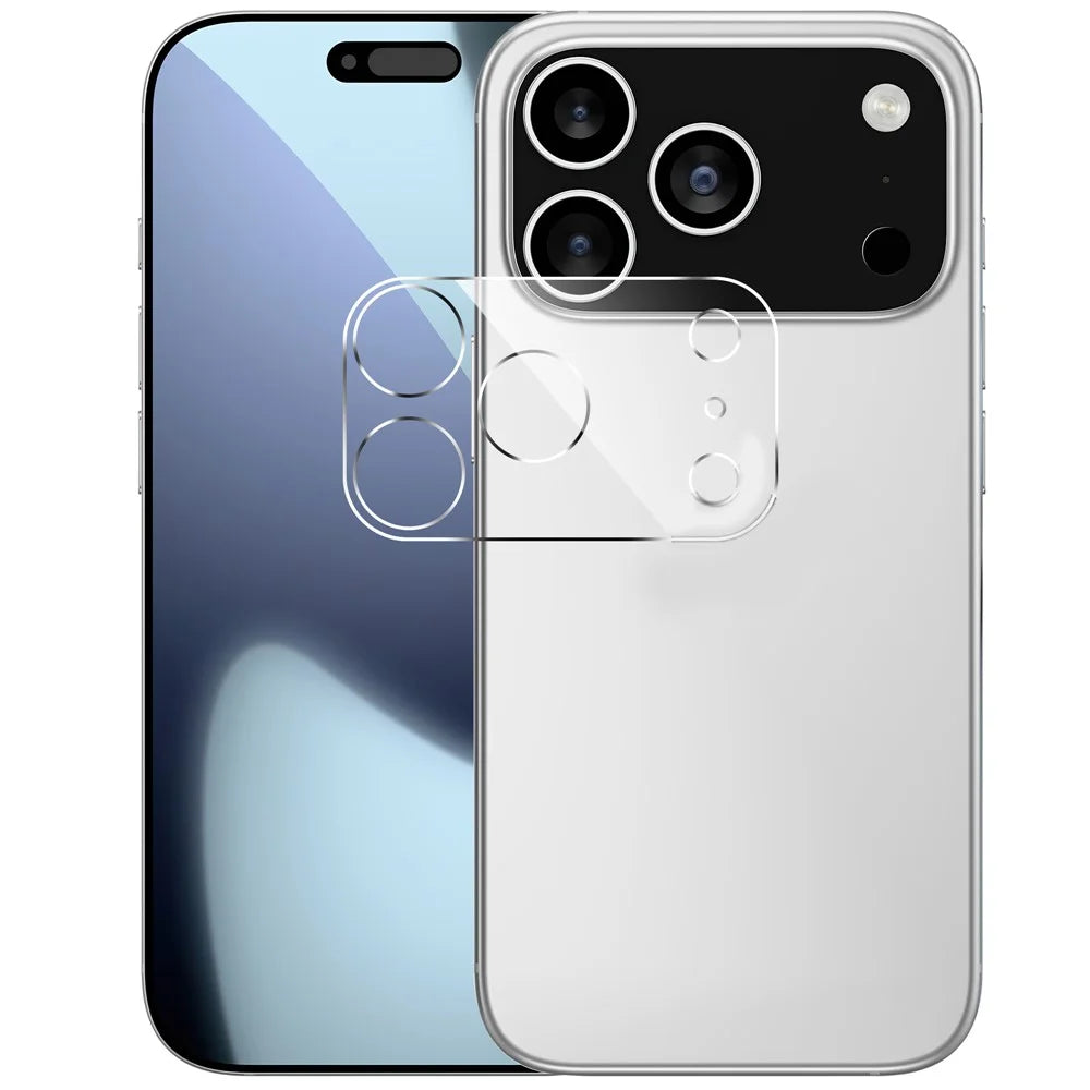 For iPhone 17 Pro Camera Lens Protector Arc Edge Clear Tempered Glass Film - 2