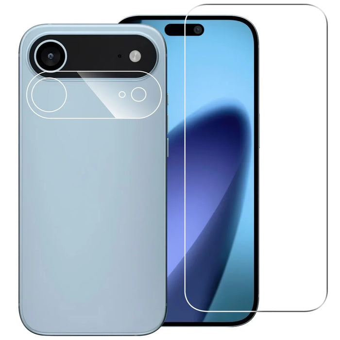 For iPhone Air Clear Tempered Glass Screen Protector Anti-Explosion Film + Camera Lens Protector - 1