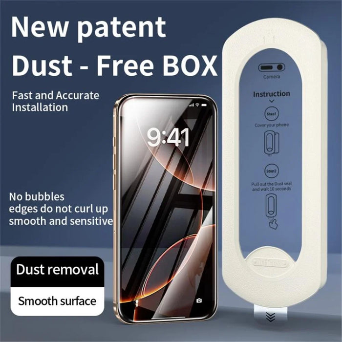 For iPhone 15 Screen Protector High Aluminium-Silicon Glass HD Film with Dust Removal Tool - 3