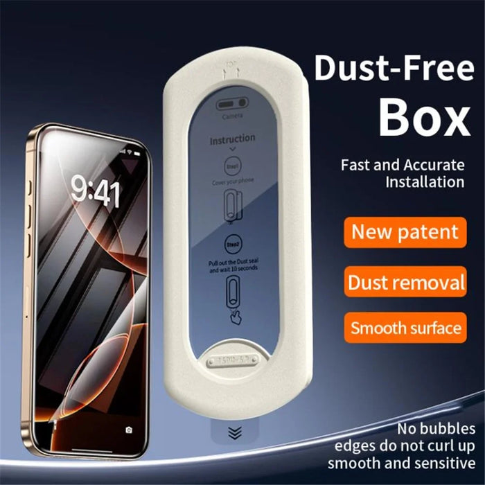 For iPhone 15 Pro Max Screen Protector High Aluminium-Silicon Glass HD Film with Dust Removal Tool - 7