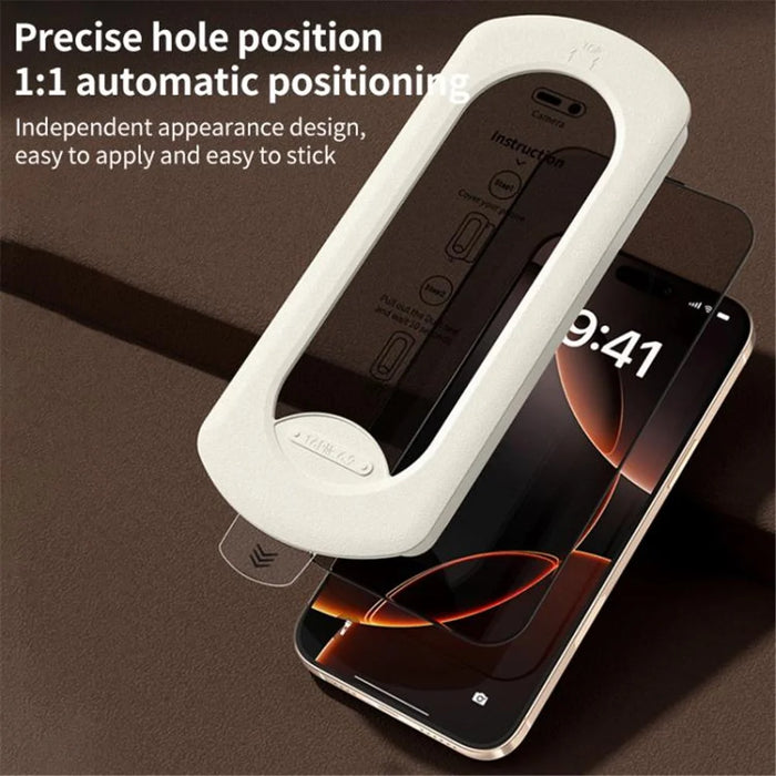 For iPhone 14 Plus  /  13 Pro Max Screen Protector High Aluminium-Silicon Glass 28 Degree Anti-Spy Film with Dust Removal Tool - 4