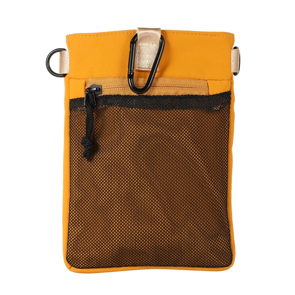 Crossbody Bag for Phone within 7.2-inch, Cell Phone Shoulder Bag Waist Wallet Purse Holster Belt Clip Holder with Locking Carabiner and Shoulder Strap - Yellow - 5