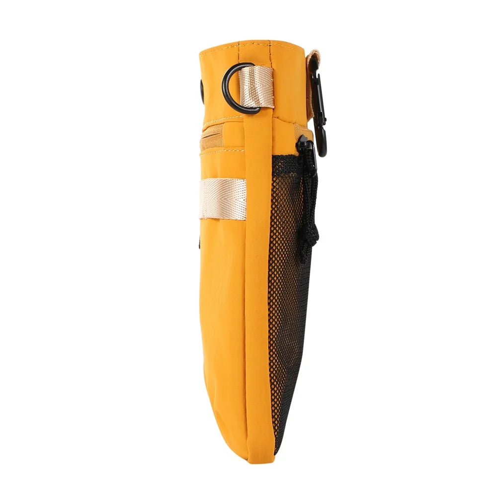 Crossbody Bag for Phone within 7.2-inch, Cell Phone Shoulder Bag Waist Wallet Purse Holster Belt Clip Holder with Locking Carabiner and Shoulder Strap - Yellow - 6
