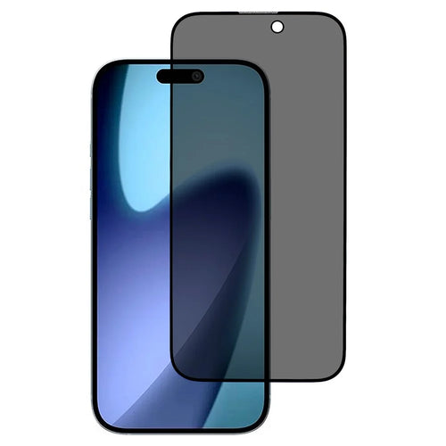 For iPhone Air Anti-Peep Tempered Glass Full Covering Silk Printing Screen Protector - 1