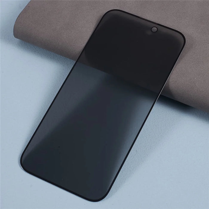 For iPhone 17 Pro Max Anti-Peep Tempered Glass Full Covering Silk Printing Screen Protector - 3