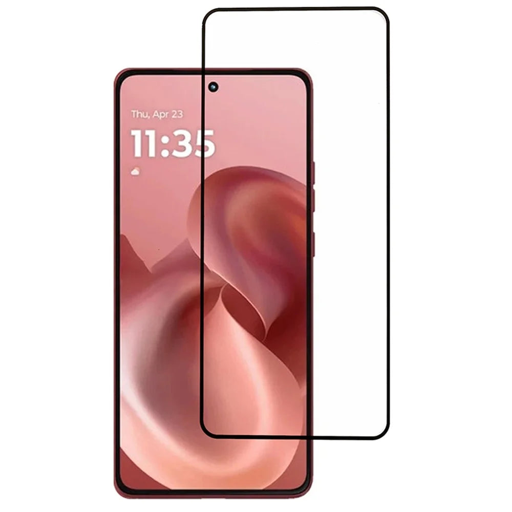 For Motorola Moto G86 5G / G86 Power 5G Tempered Glass Screen Protector Full Glue Silk Printing Film - 1