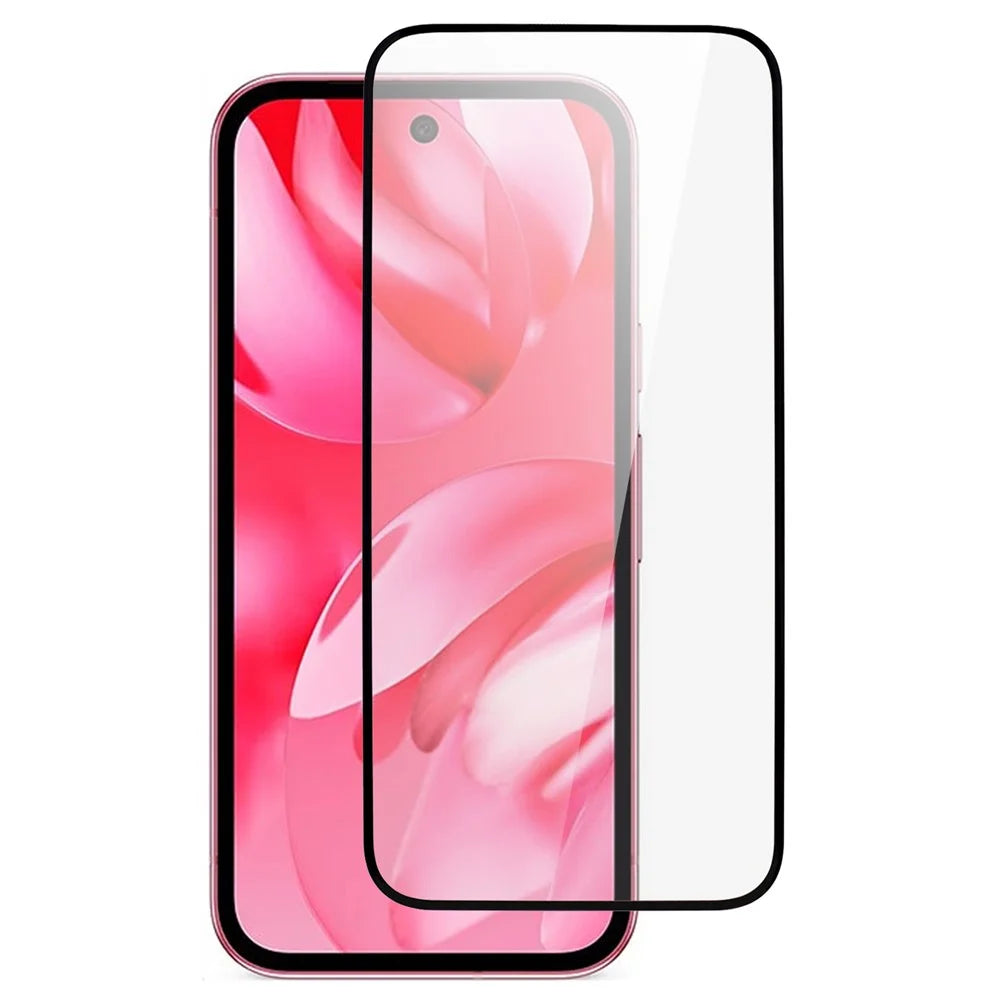For Google Pixel 9a Screen Protector Silk Printing Full Glue HD Clear Screen Film - 1