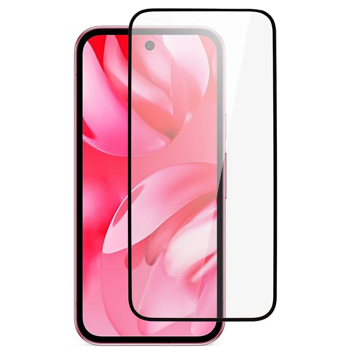 For Google Pixel 9a Screen Protector Silk Printing Full Glue HD Clear Screen Film - 1