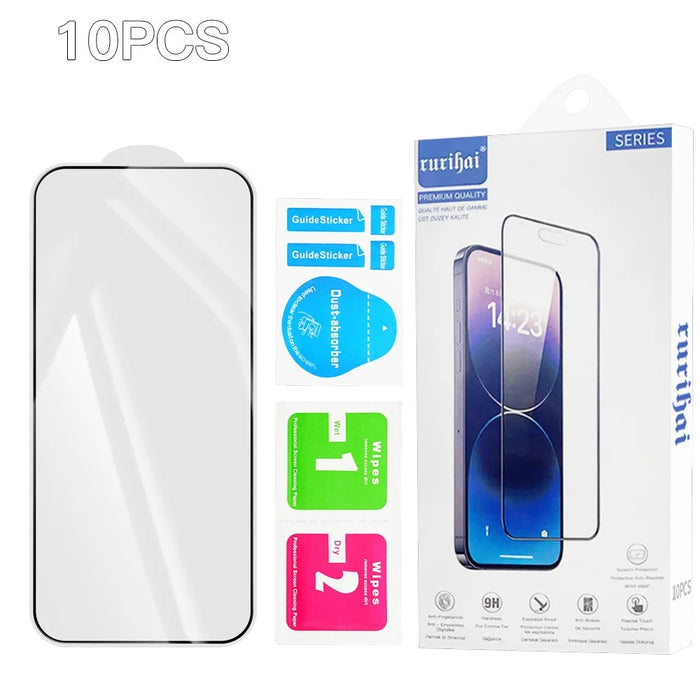 RURIHAI 10Pcs For Google Pixel 10 Pro / 10 / 9 Pro / 9 High Aluminium-Silicon Glass Film 0.26mm 2.5D Screen Protector - 7