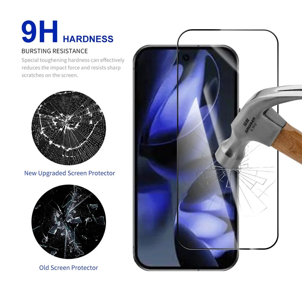 RURIHAI For Google Pixel 10 Pro XL Screen Protector Secondary Hardening High Aluminium-Silicon Glass Film - 3