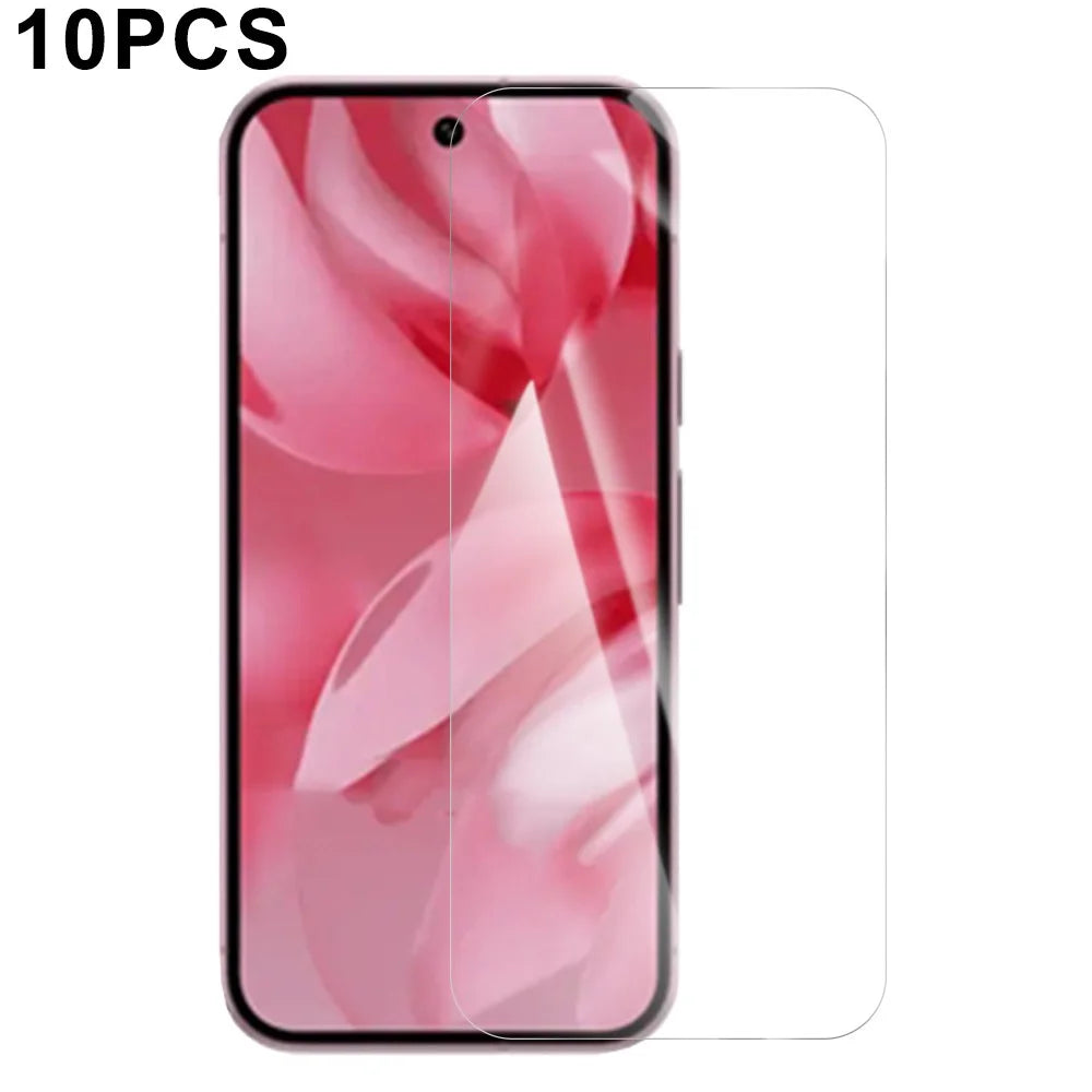 RURIHAI 10Pcs For Google Pixel 10 Pro / 10 / 9 Pro / 9 Screen Protector 0.26mm 2.5D High Aluminium Silicon Glass Film - 1