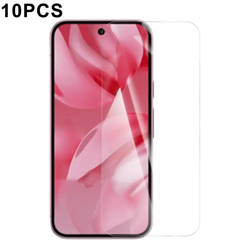 RURIHAI 10Pcs For Google Pixel 10 Pro / 10 / 9 Pro / 9 Screen Protector 0.26mm 2.5D High Aluminium Silicon Glass Film - 1