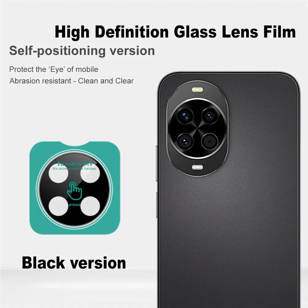 IMAK For Huawei nova 14 5G Tempered Glass Camera Lens Protector with Self Positioning Frame (Black Version) - 2