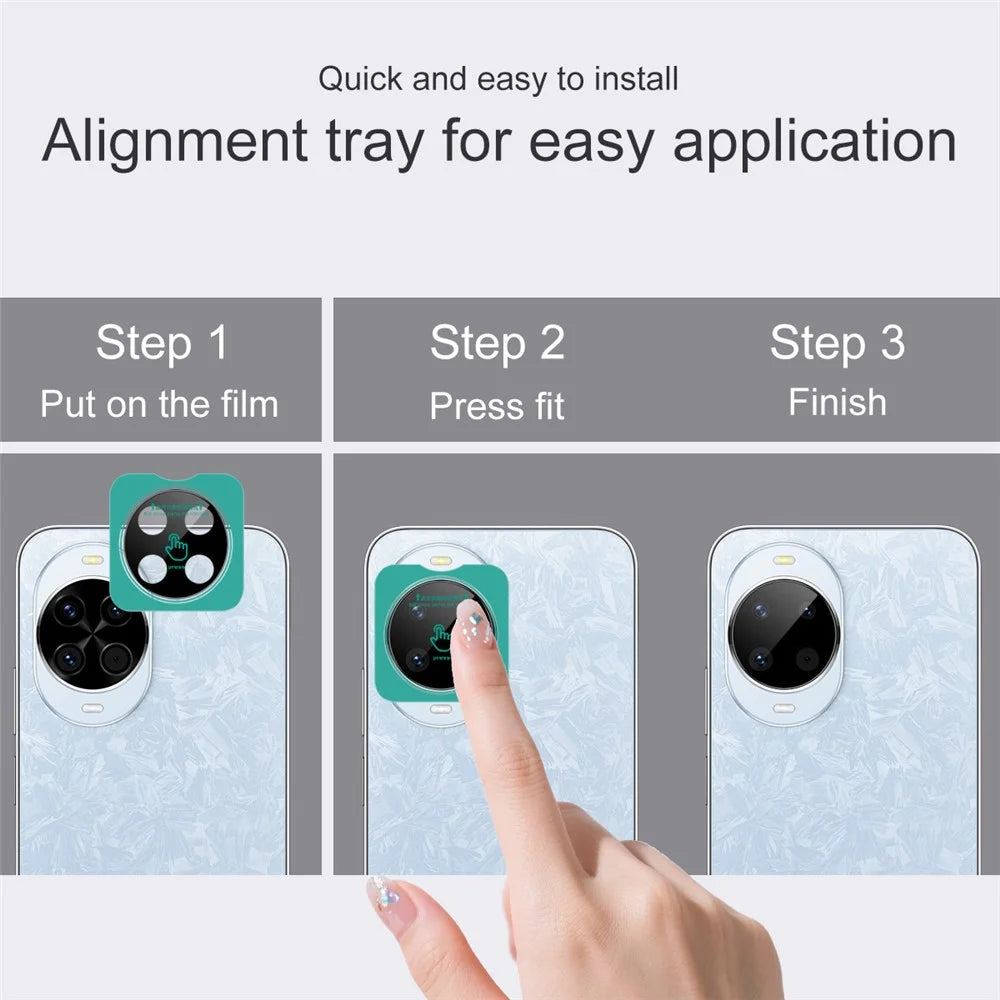IMAK For Huawei nova 14 5G Tempered Glass Camera Lens Protector with Self Positioning Frame (Black Version) - 4