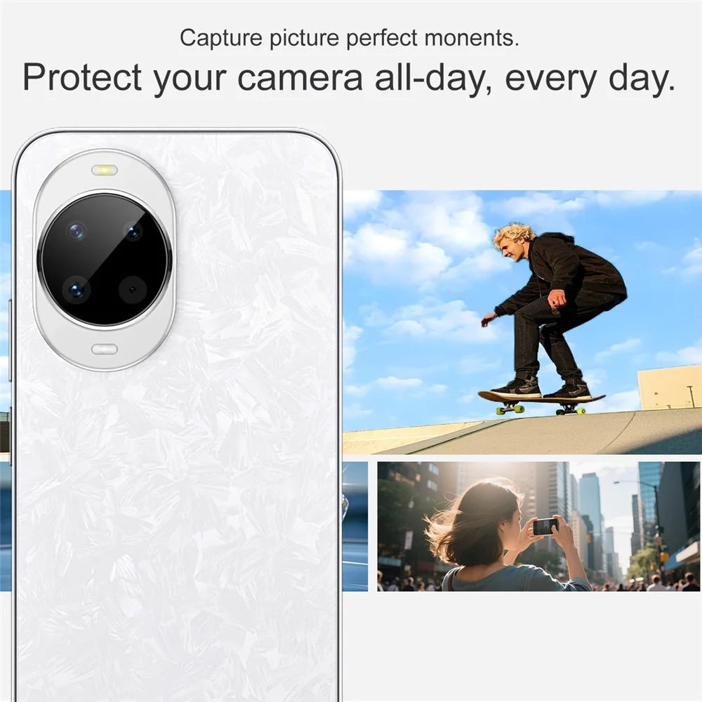 IMAK For Huawei nova 14 5G Tempered Glass Camera Lens Protector with Self Positioning Frame (Black Version) - 5