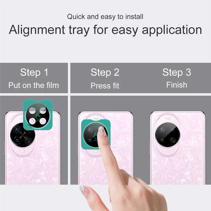 IMAK For Huawei nova 14 Pro 5G Tempered Glass Camera Lens Protector with Self Positioning Frame (Black Version) - 4