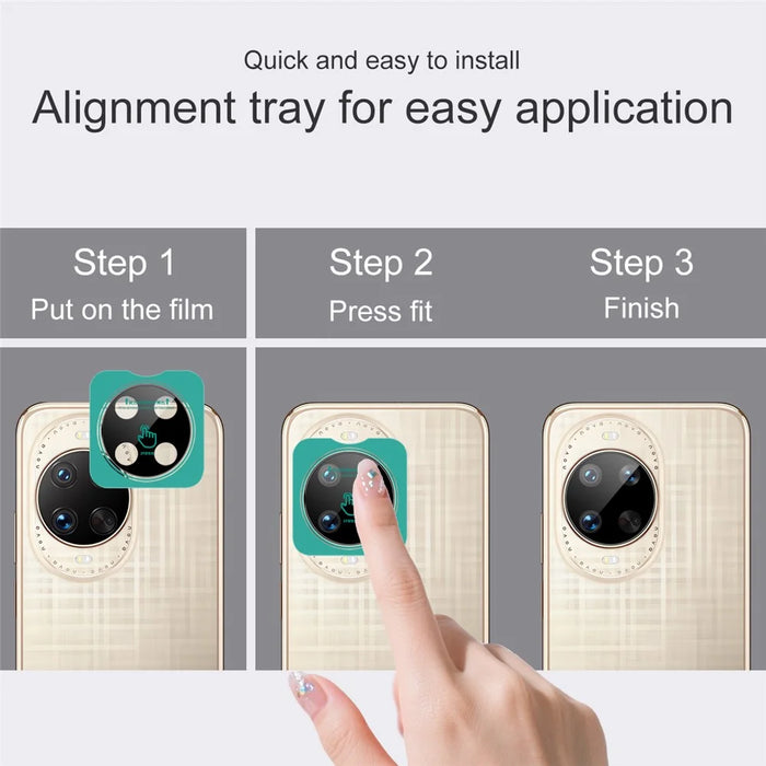 IMAK For Huawei nova 14 Ultra 5G Tempered Glass Camera Lens Protector with Self Positioning Frame (Black Version) - 4