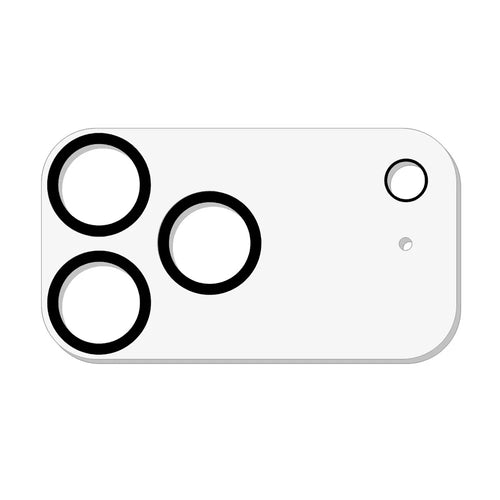 For iPhone 17 Pro Max Camera Lens Protector High Clarity Tempered Glass Lens Film - Black - 1