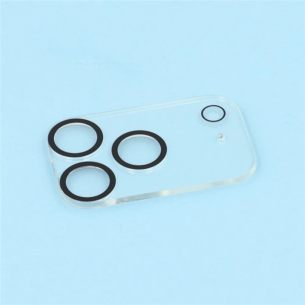 For iPhone 17 Pro Max Camera Lens Protector High Clarity Tempered Glass Lens Film - Black - 3
