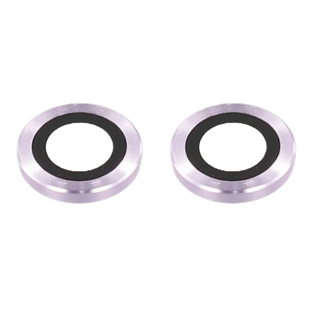 For Samsung Galaxy Z Flip7 5G Camera Lens Protector Set Electroplating Metal + Tempered Glass Individual Lens Film - Purple - 3