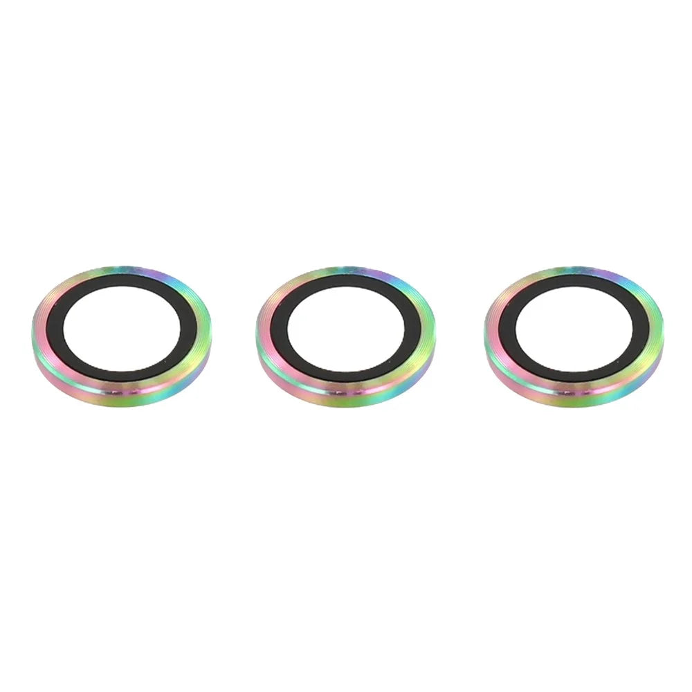 For Samsung Galaxy Z Fold7 5G Camera Lens Protector Set Electroplating Metal + Tempered Glass Individual Lens Film, Colorful - 3